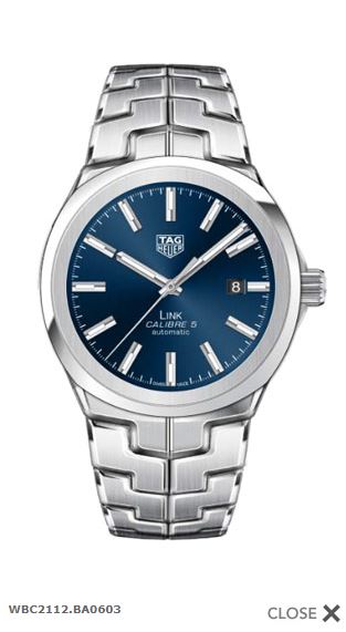 Tag Heuer 41mm Link Watch