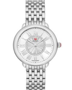 Michele 36x37mm Serein Mid Stainless Steel Diamond Dial Watch WATCH Bailey's Fine Jewelry