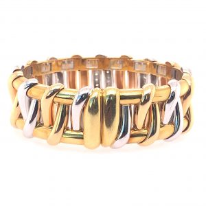 Bailey’s Estate Italian Gold ‘Piero Milano’ Diamond Cuff Bracelet BRACELET Bailey's Fine Jewelry
