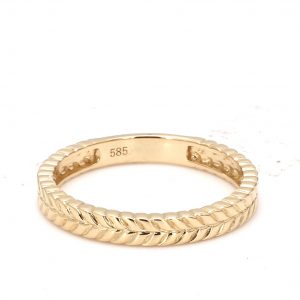 Herringbone Textured Band Ring RINGS Bailey's Fine Jewelry