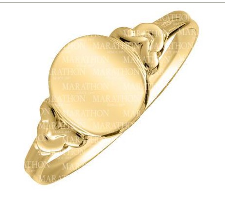 Bailey's Children's Collection Gold Round Signet Ring