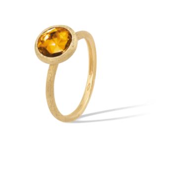 Marco Bicego Jaipur Color Collection Gold Citrine Stackable Ring