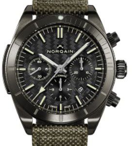 NORQAIN 44MM Adventure Sport Chronograph Watch with Black Dial and Khaki Bracelet WATCH Bailey's Fine Jewelry
