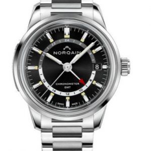 NORQAIN 40MM Freedom 60 GMT Watch With Black Dial WATCH Bailey's Fine Jewelry