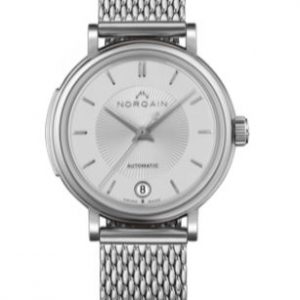 NORQAIN 34MM Freedom 60 Watch With White Dial WATCH Bailey's Fine Jewelry