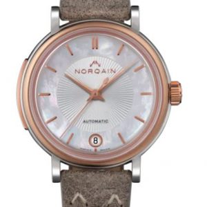 NORQAIN 34MM Freedom 60 Watch With Mother of Pearl Dial WATCH Bailey's Fine Jewelry