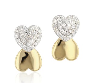Phillips House Mini Double Heart Stud Earrings