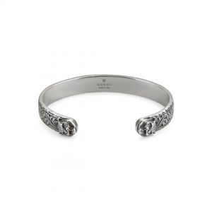 Gucci Gatto Feline Head Silver Bracelet BRACELET Bailey's Fine Jewelry