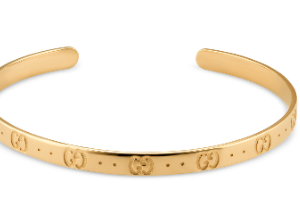 Gucci Icon 18K Yellow Gold Cuff Bracelet BRACELET Bailey's Fine Jewelry