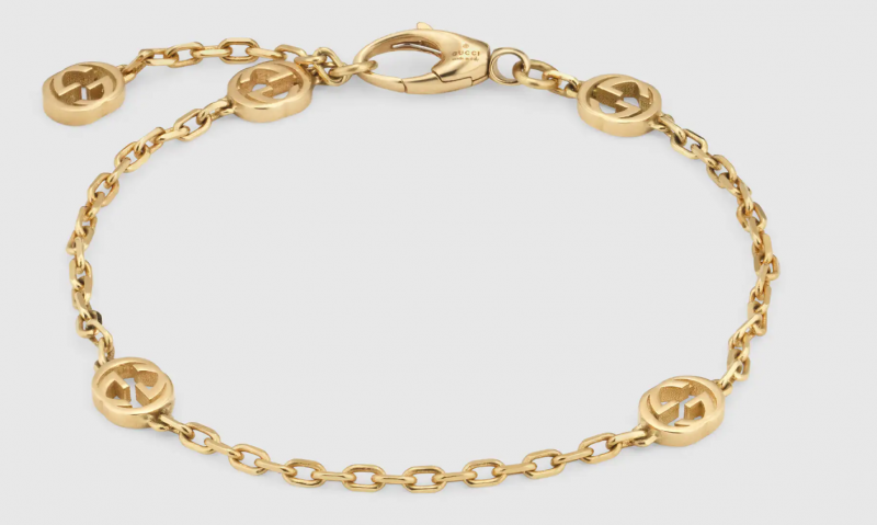 Gucci Interlocking G 18k Yellow Gold Bracelet