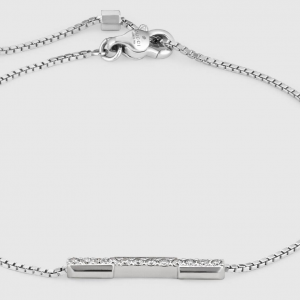 Gucci Link to Love 18K White Gold Diamond Bracelet BRACELET Bailey's Fine Jewelry