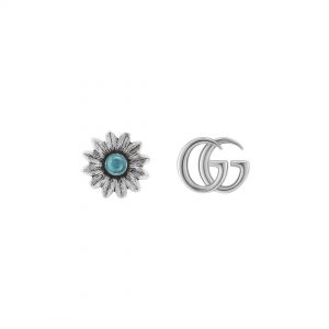 Gucci GG Marmont Flower Silver Earrings EARRING Bailey's Fine Jewelry