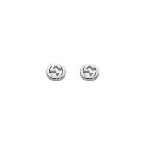 Gucci Interlocking G Silver Stud Earrings EARRING Bailey's Fine Jewelry