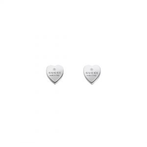 Gucci Trademark Heart Silver Earrings EARRING Bailey's Fine Jewelry