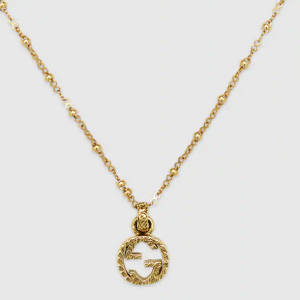 Gucci Interlocking G Pendant 18kt Yellow Gold Necklace NECKLACE Bailey's Fine Jewelry