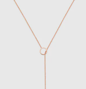Gucci Link to Love 18kt Rose Gold Lariet Necklace NECKLACE Bailey's Fine Jewelry