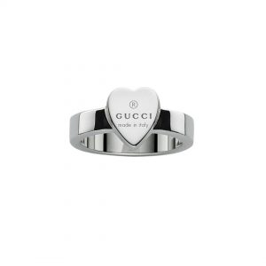 Gucci Trademark Heart Silver Ring RINGS Bailey's Fine Jewelry