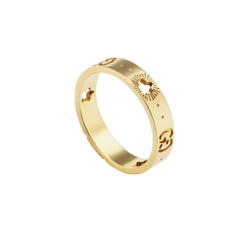Gucci Icon 18K Gold Thin Band Ring