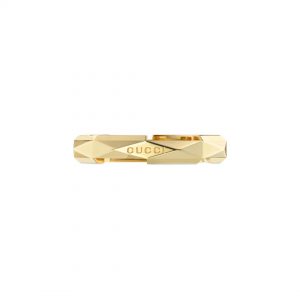 Gucci Link to Love 18K Gold Studded Ring RINGS Bailey's Fine Jewelry
