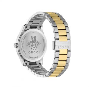 Gucci G-Timeless Iconic 38mm Steel and 14kt Yellow Gold Bee Watch