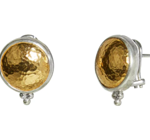 Gurhan Amulet Triple Granulation Button EARRING Bailey's Fine Jewelry