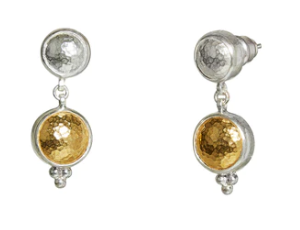 Gurhan Triple Amulet Dome Single Drop EARRING Bailey's Fine Jewelry