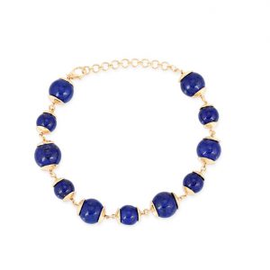 Lapis Bead Gold Bracelet BRACELET Bailey's Fine Jewelry
