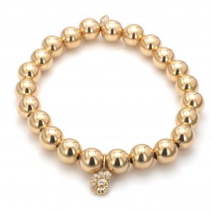 Sydney Evan Nautilus Shell Gold Stretch Bracelet BRACELET Bailey's Fine Jewelry