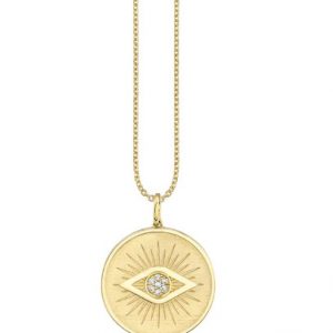 Sydney Evan Evil Eye Coin Necklace NECKLACE Bailey's Fine Jewelry