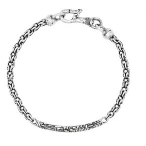 John Varvatos Artisan Silver ID Bracelet BRACELET Bailey's Fine Jewelry