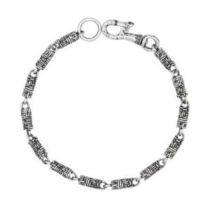 John Varvatos Artisan All Around Silver Bracelet BRACELET Bailey's Fine Jewelry