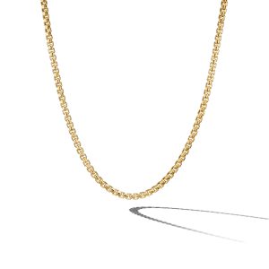 David Yurman Box Chain Necklace in 18K Yellow Gold NECKLACE Bailey's Fine Jewelry