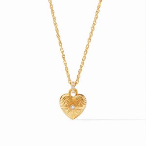 Julie Vos Esme Heart Solitaire Necklace NECKLACE Bailey's Fine Jewelry